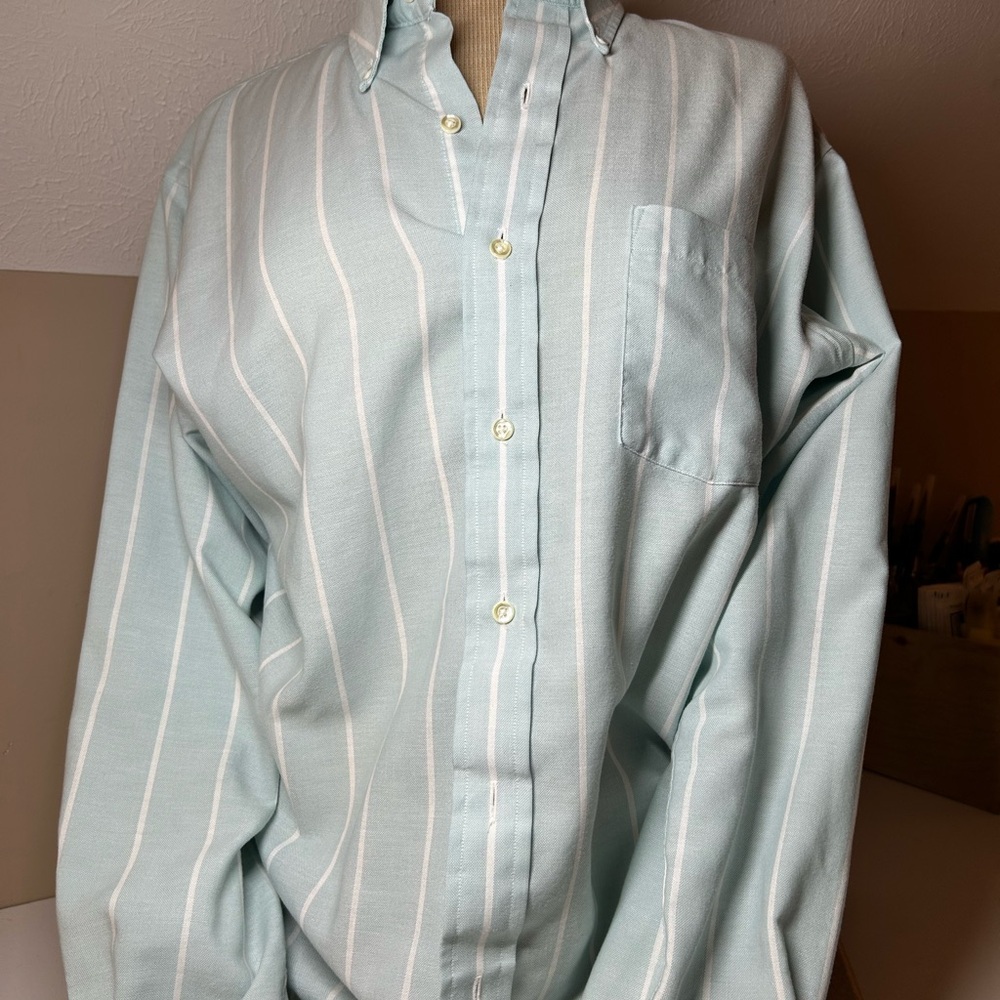 Men's Light Blue Striped Shirt sku162